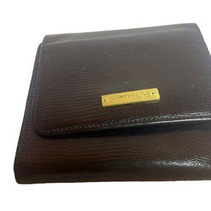KENNETH COLE NEW YORK BLACK LEATHER CLUTCH WALLET